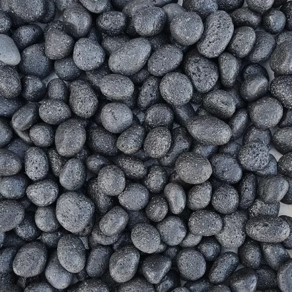 40-50MM Black Lava Pebbles 20KG (Bagged)