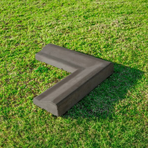 Right Angle Kerbing Charcoal (High on Outside)